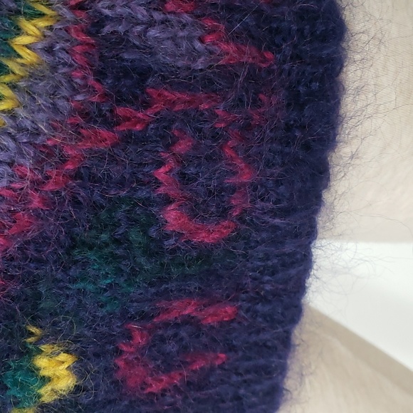 PREMIER COLLECTION PETITES PAISLEY MOHAIR BLEND LONG SLEEVE SWEATER WOMEN'S XS - Picture 9 of 10